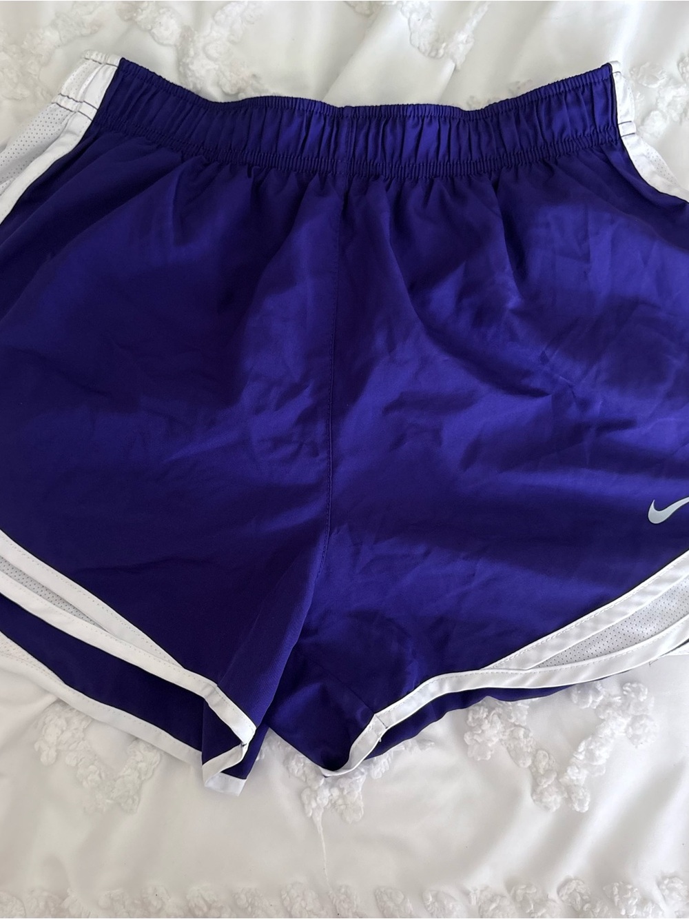 Nike Women’s Royal Purple Athletic Shorts with White Trim